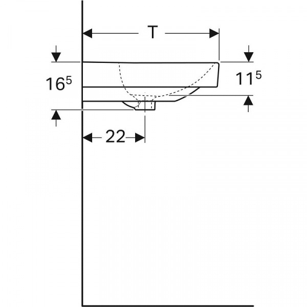 Раковина Geberit Smyle Square 500.251.01.1 фото