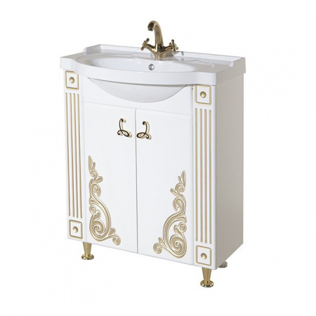 Тумба под раковину Bellezza Венеция Люкс 75 золото фото
