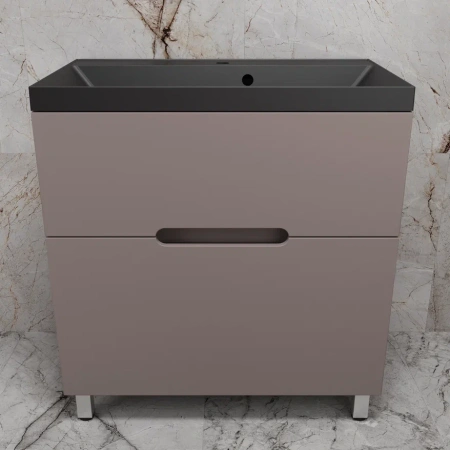 Тумба напольная Style Line Матис 80 ЛС-00002439 тауп темный фото