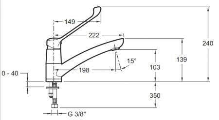 Смеситель для раковины Jacob Delafon Easy E12873-CP фото
