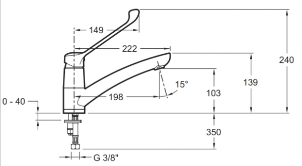 Смеситель для раковины Jacob Delafon Easy E12873-CP фото