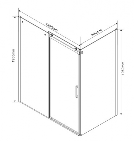 Душевой уголок Vincea Como VSR-1C9012CL 120x90 фото