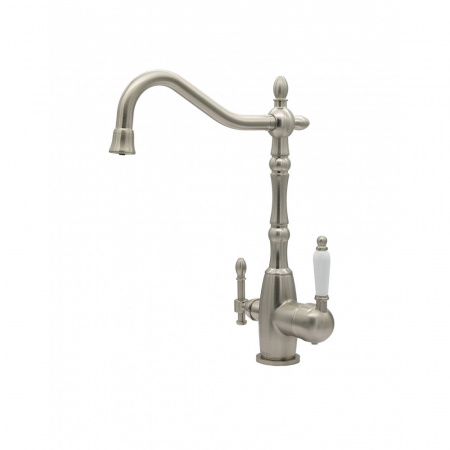 Смеситель для кухни с фильтром для воды Milacio Castellon Ceramic MC.515.SN сатин фото