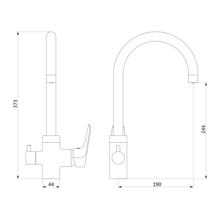 Смеситель для кухни с фильтром для воды RedBlu by Damixa Origin Evo 820700000 фото