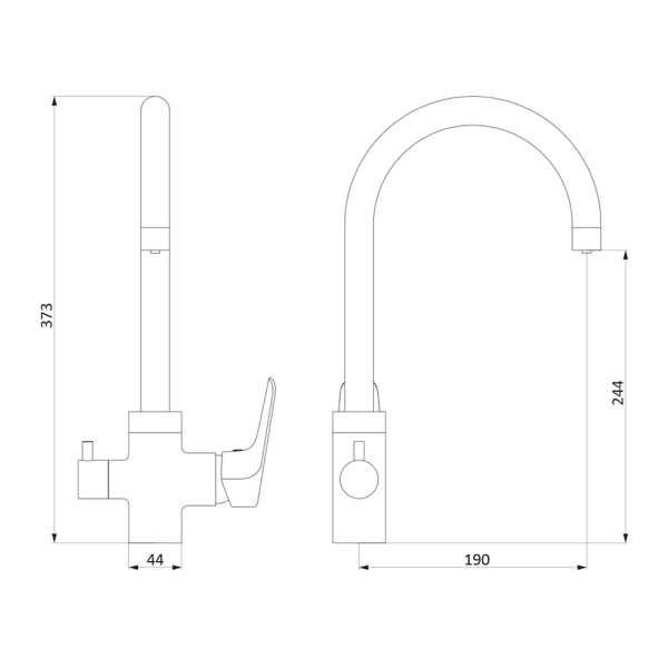 Смеситель для кухни с фильтром для воды RedBlu by Damixa Origin Evo 820700000 фото
