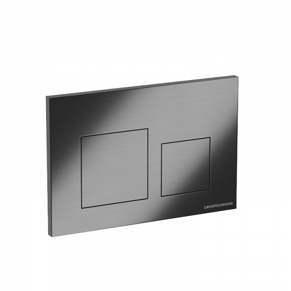 Клавиша смыва для унитаза Ceramicanova Balance Square CN12-002GG вороненная сталь фото
