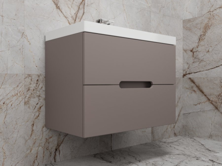 Тумба под раковину Style Line Матис 80 ЛС-00002298 тауп темный фото