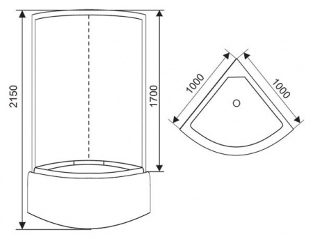 Душевая кабина Arcus AS-113 100x100 фото