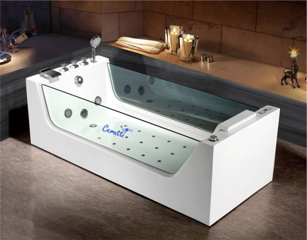 Акриловая гидромассажная ванна (джакузи) Cerutti SPA C-453 180x80 фото