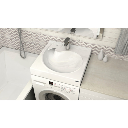 Раковина над стиральной машиной Paulmark Winken 60 PM740431 60x60 фото