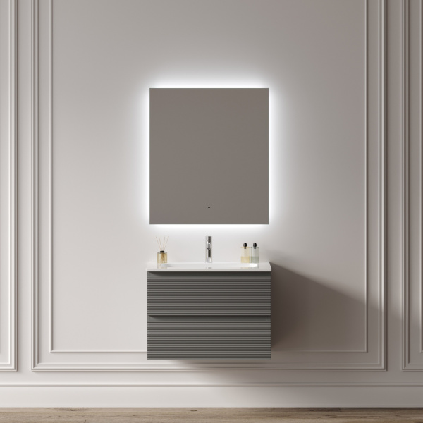 Зеркало с подсветкой Sancos Square 2.0 SQ2.800 80x70 фото