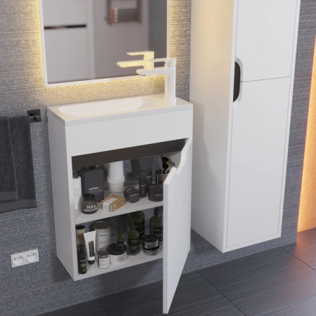 Тумба под раковину Uperwood Modul 50 2930205359 белая/черная фото