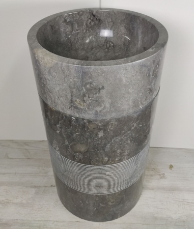 Напольная раковина из оникса Indo Grey OS-00178 фото