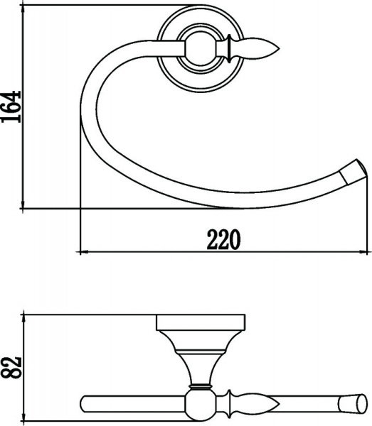 Полотенцедержатель Savol 68A S-06860A фото