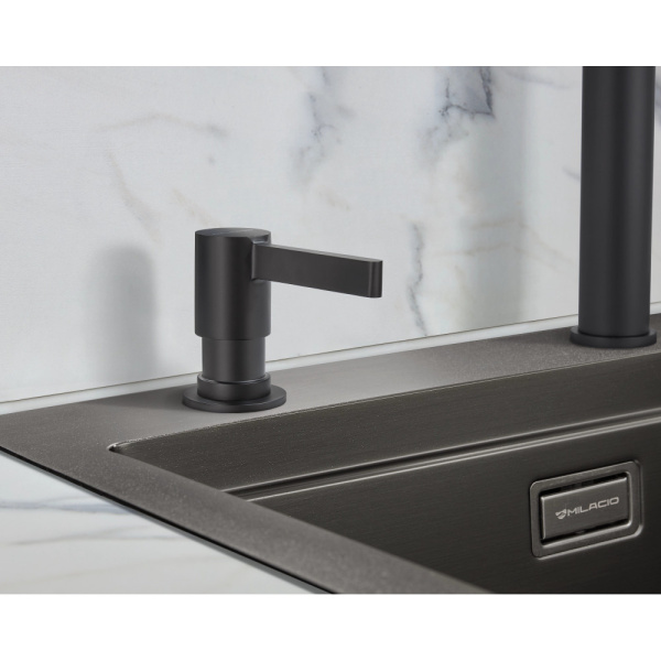 Дозатор для моющего средства Milacio MCU.933.TB черный матовый фото