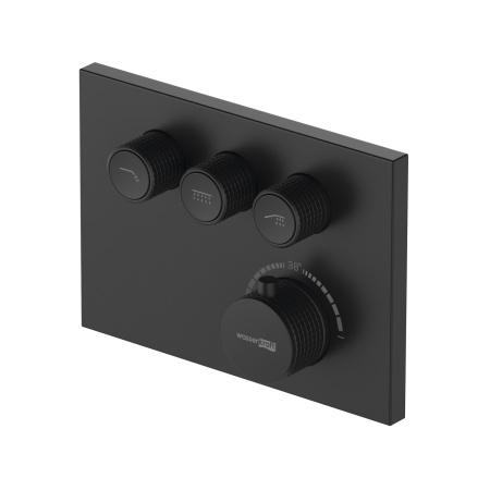 Встраиваемый смеситель для ванны и душа термостатический WasserKRAFT Elbe 7458 Thermo фото