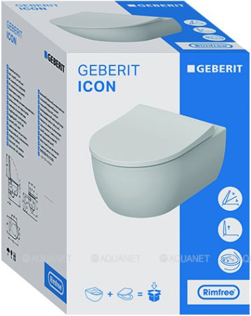 Унитаз с инсталляцией Geberit iCon 500.362.TC.I фото