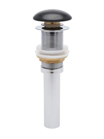 Донный клапан для раковины без перелива AQUAme AQM7002-0MB черный матовый фото