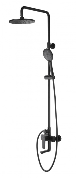 Душевая система (стойка) D&K Bayern.Furth DA1523705B18 черная матовая фото