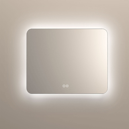 Зеркало с подсветкой Vincea LED VLM-3BE100-2 с сенсорным выключателем и диммером, с функцией антизапотевания 100x80 фото