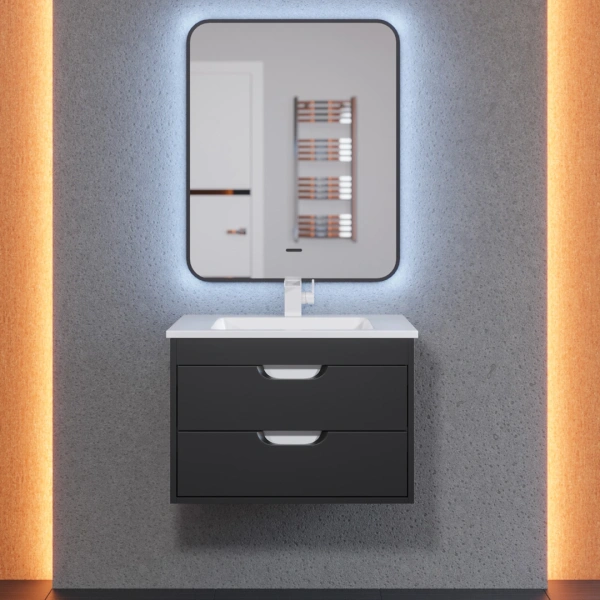 Тумба под раковину Uperwood Modul 65 2930205151 черная фото