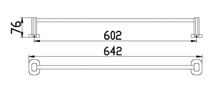 Полотенцедержатель Kaiser Oval KH-2047 фото