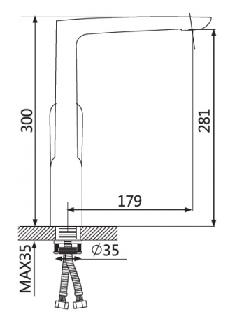 Смеситель для кухни Oute T105 T10513B фото