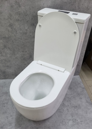 Унитаз напольный CeramaLux NS-2176 с сиденьем soft close фото