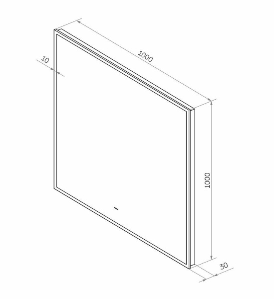 Зеркало с подсветкой Art&Max Sorrento AM-Sor-1000-1000-DS-F 100x100 фото