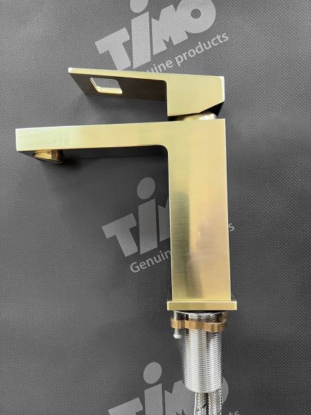 Смеситель для раковины Timo Briana 7161/17F матовое золото фото