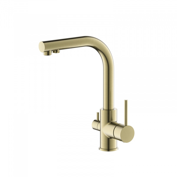 Смеситель для кухни с подключением фильтра Timo Saona 2376/02 антик фото