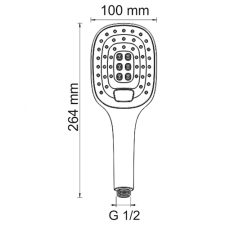 Душевая лейка WasserKRAFT A062 фото