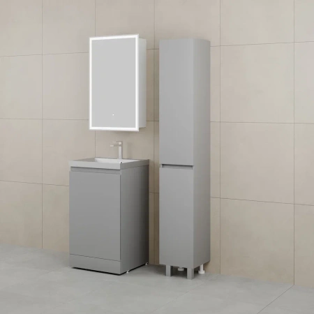 Тумба под раковину Style Line Батлер 50 СС-00002489 серая фото