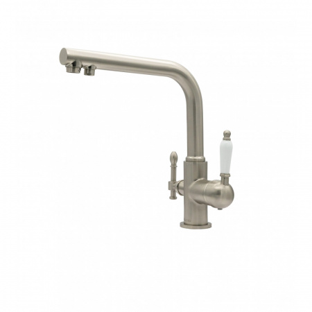 Смеситель для кухни с фильтром для воды Milacio Castellon Ceramic MC.512.SN сатин фото