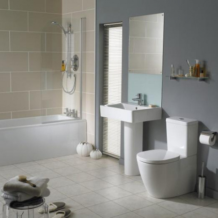Унитаз напольный Ideal Standard Connect E803701 с бачком Cube E797001 фото
