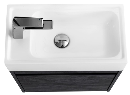 Тумба для ванной Art&Max Family Family-M-400-1D-SO-HC угольный камень фото