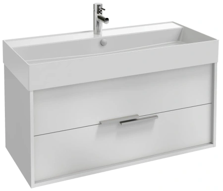 Тумба с раковиной Jacob Delafon Vivienne 100 EB1508-N18-N18 белая фото