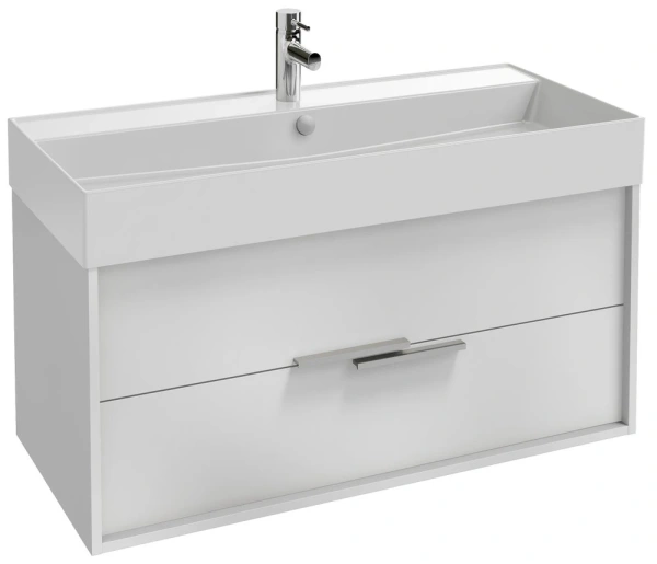 Тумба с раковиной Jacob Delafon Vivienne 100 EB1508-N18-N18 белая фото