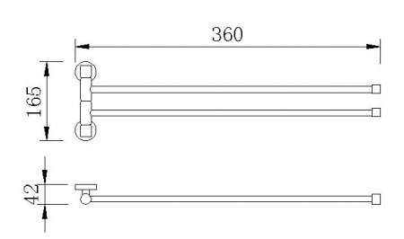 Полотенцедержатель Rush Bianki BI76522 фото