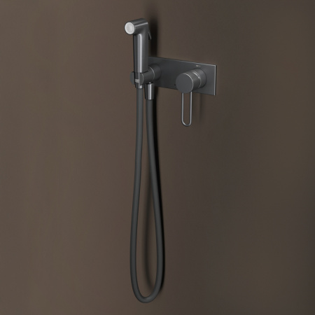 Гигиенический душ со смесителем Iddis Duna DUNGMV0i08 графит матовый фото