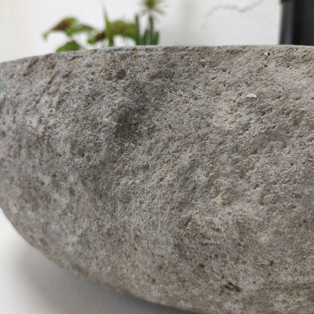 Накладная раковина из речного камня RS01450 (36*36*15) фото