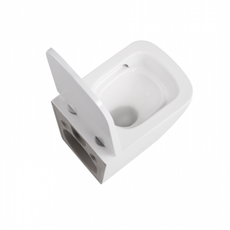 Подвесной унитаз со смывом торнадо CeramaLux N TR5777 c сиденьем фото