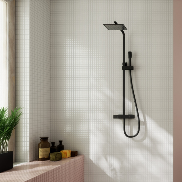 Душевая система Clever Nine Xtreme 60791 Черная матовая фото