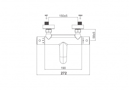 Смеситель для ванны с душем D&K Bayern Potsdam DA2123201 фото