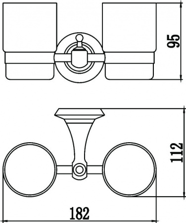 Два стакана для зубных щеток Savol 69 S-006968 фото