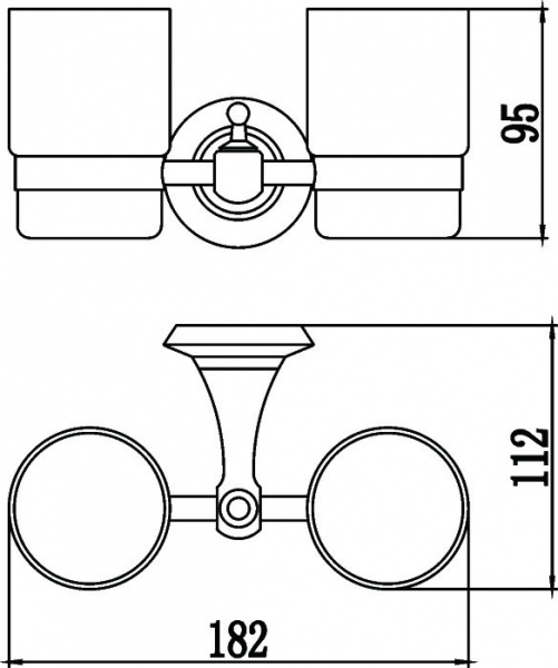 Два стакана для зубных щеток Savol 69 S-006968 фото