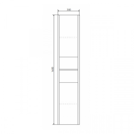 Шкаф-пенал Comforty Женева-35 дуб белый фото