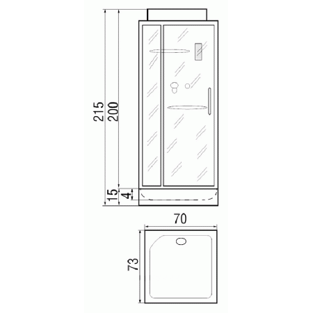 Душевая кабина River Moero 70 фото