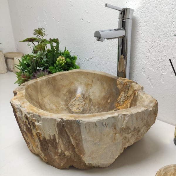 Накладная раковина из окаменелого дерева Fossil Basin OD-01285 (41*35*15) фото