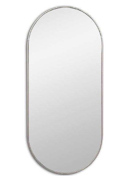 Зеркало в тонкой раме Art-Zerkalo Kapsel S Silver SM014SL 40x85 серебро фото